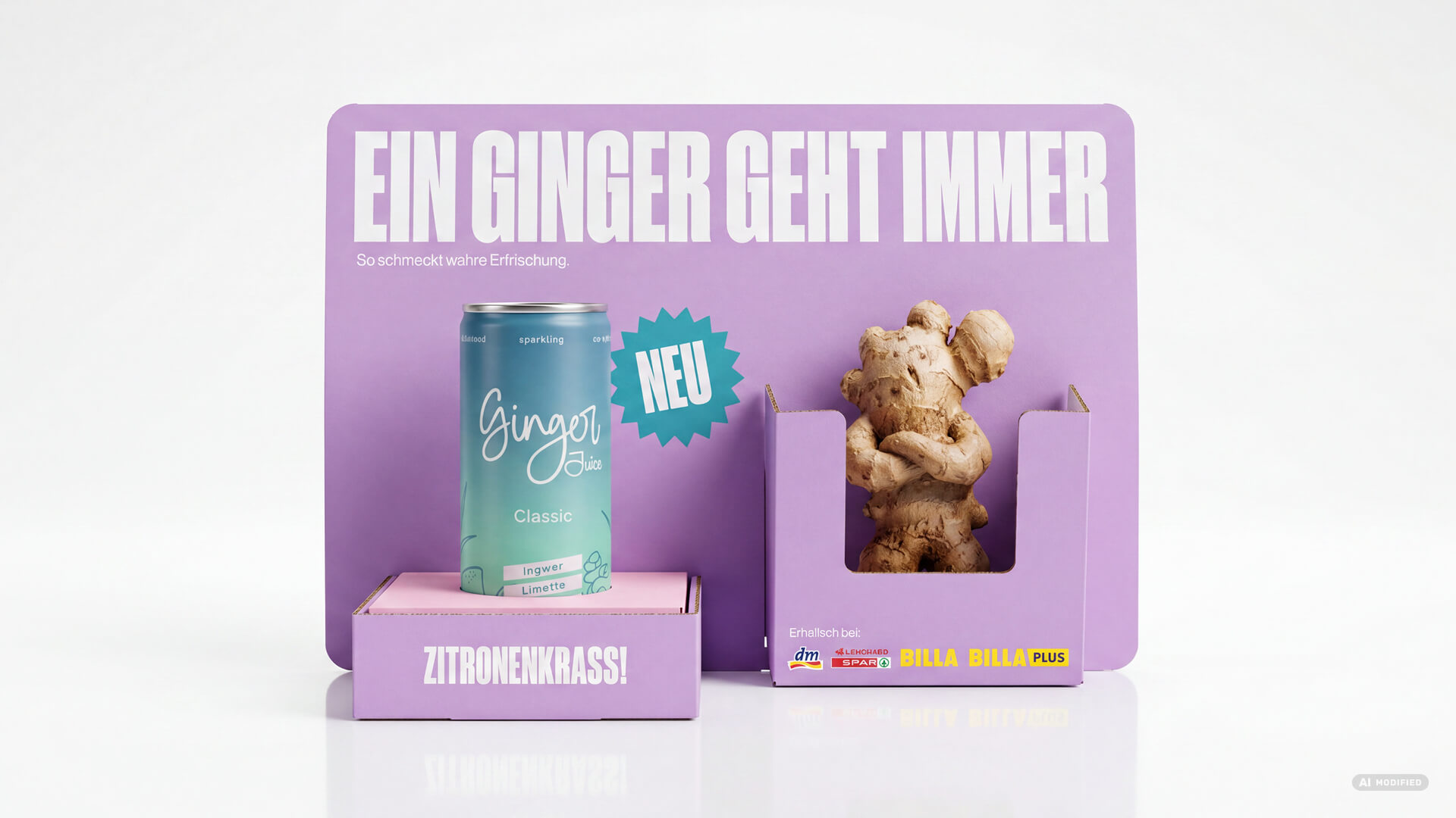 Aufsteller Ginger Juice