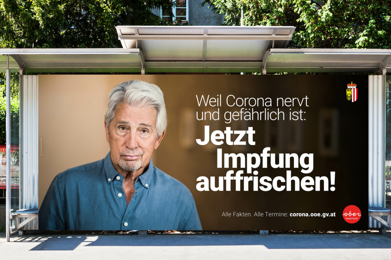 Land OÖ Impfkampagne Plakat1