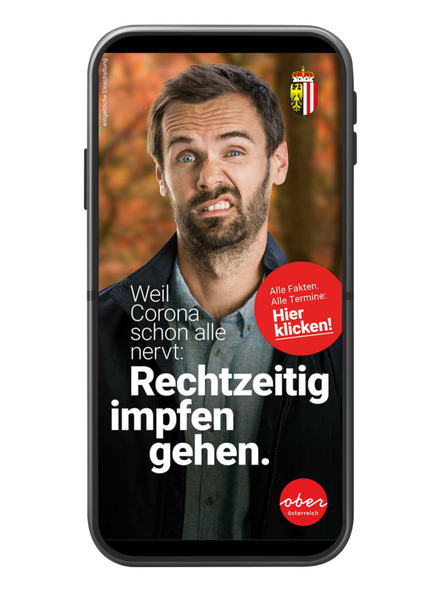 Land OÖ Impfkampagne Banner