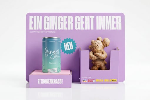 Aufsteller Ginger Juice